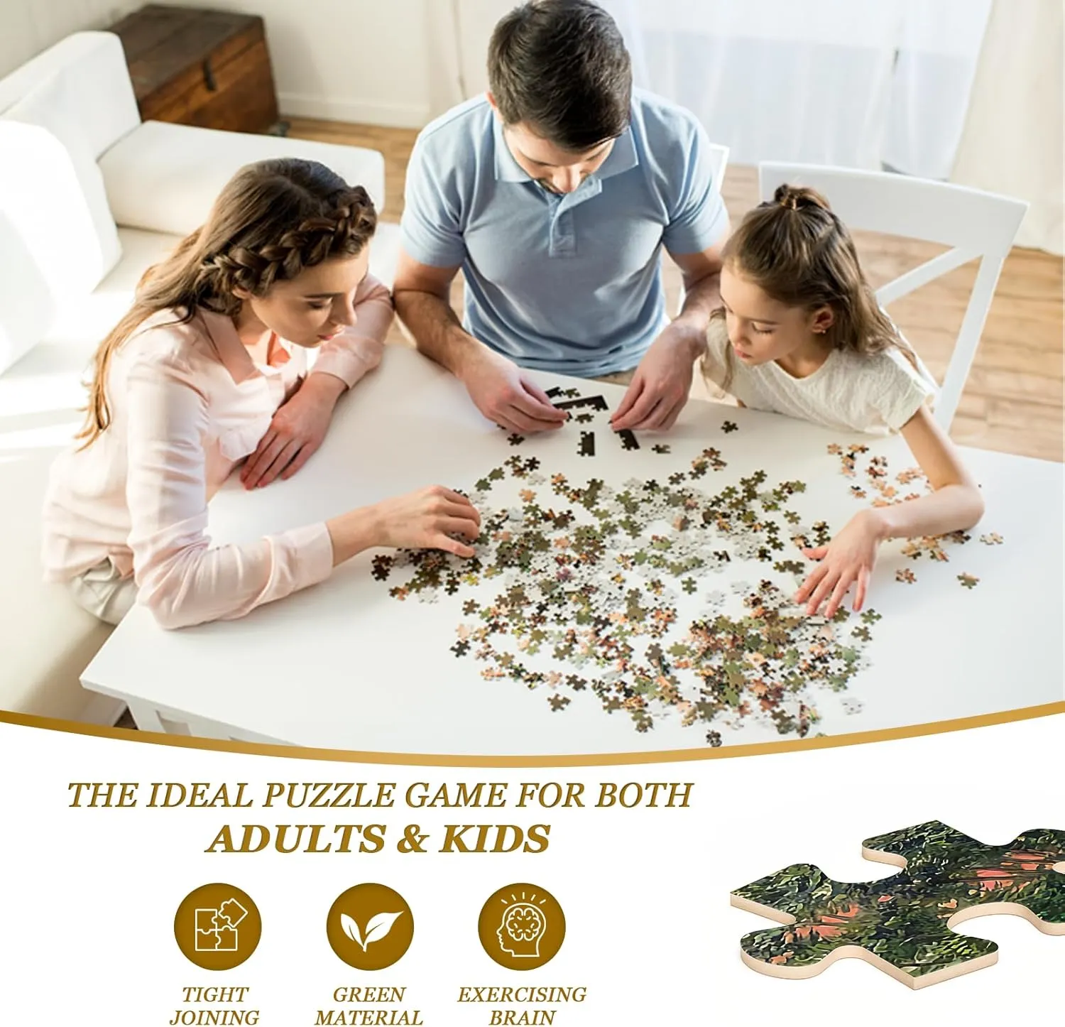 Great Jigsaw Puzzles for Adults 1000 Pieces Light Up Snowman Puzzles for Adults Toys Gift Family Decoration Kids Puzzles