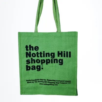 Green Jute Bag | Notting Hill Shopping Bag