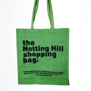 Green Jute Bag | Notting Hill Shopping Bag