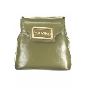 Green Polyethylene Women Backpack