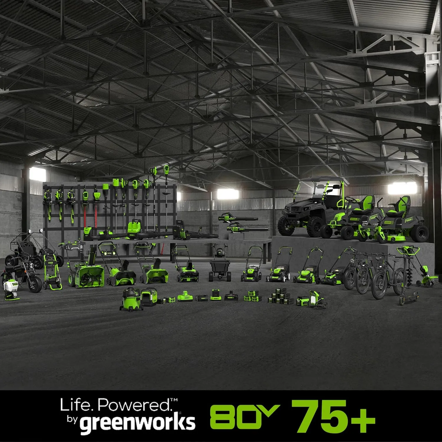 Greenworks 80V 21" Cordless Battery Push Lawn Mower,16" Cordless Battery String Trimmer & 730 CFM Leaf Blower,Combo Kit w/ (1) 4.0Ah Battery (1)2.5 Ah Battery and (2)Charger