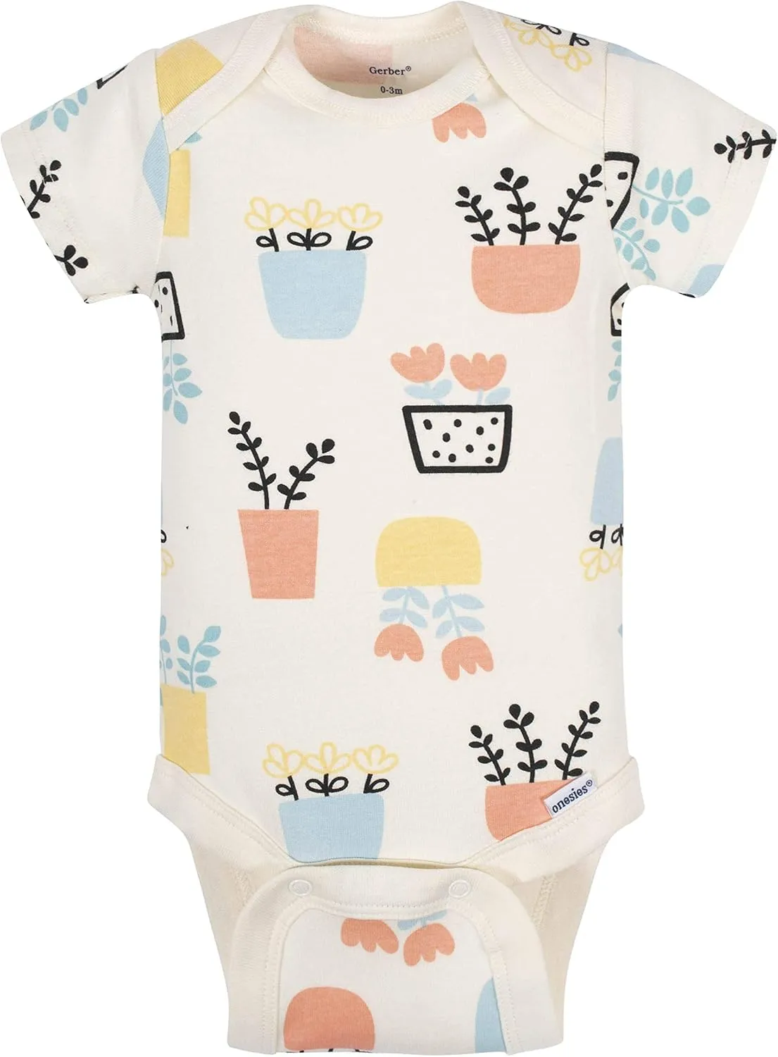 Grow by Gerber baby-girls 5-pack Short-sleeve Onesies Bodysuits