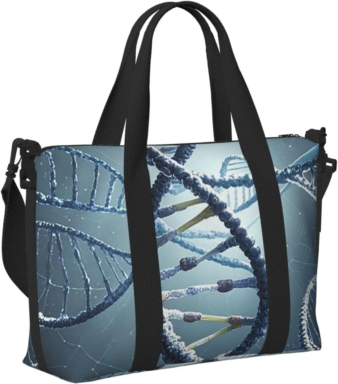 Gym Bag DNA Genetic Helix4 Duffel Bag for Men Women Travel Overnight Bag with Shoe Compartment Workout Bags