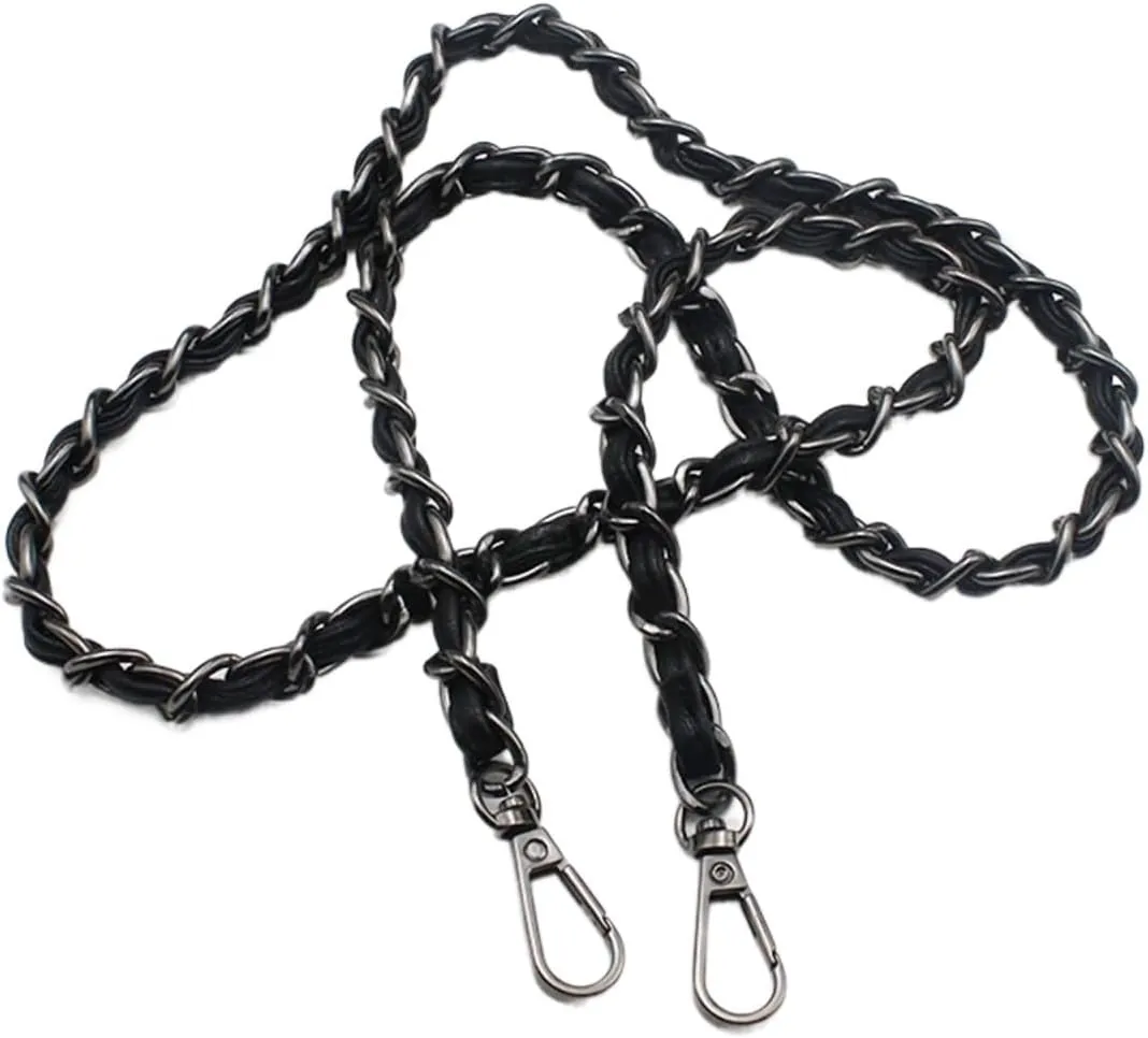Handbag Strap 80/90/100/110/120/130/140/150cm Satchel Bag Chain Accessories Real Belt Backpack Replacement Bag Strap Single Shoulder Strap Backpack Replacement Transformation Metal Chain