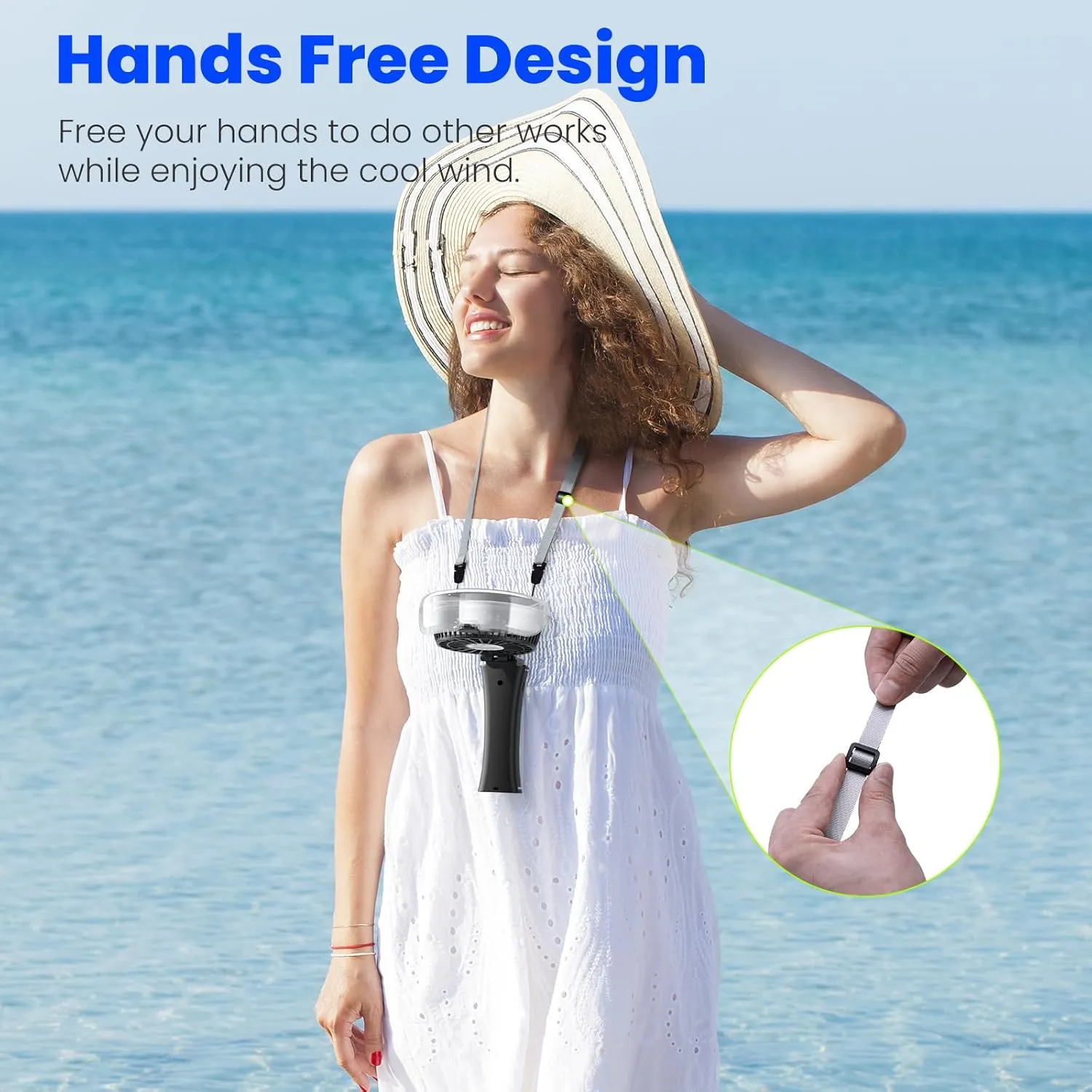 HandFan 2025 Upgraded Portable Misting Fan, Two Button Easy Operation, Handheld Rechargeable Mister Fan, Spray Water Mist Fans, Mini Electric Cooling Fans for Travel, Outdoors, Disney(Black)