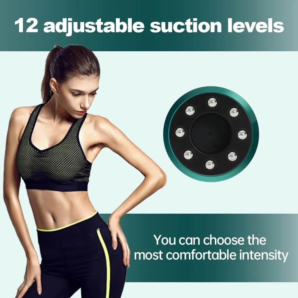 Handheld Cellulite Massager, 2025 New Cellulite Remover for Legs, Cordless Rechargeable Vibrating Massager Body Shaping Machine for Arms, Legs, Back Used at Home (Green)