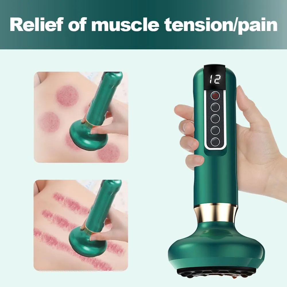 Handheld Cellulite Massager, 2025 New Cellulite Remover for Legs, Cordless Rechargeable Vibrating Massager Body Shaping Machine for Arms, Legs, Back Used at Home (Green)