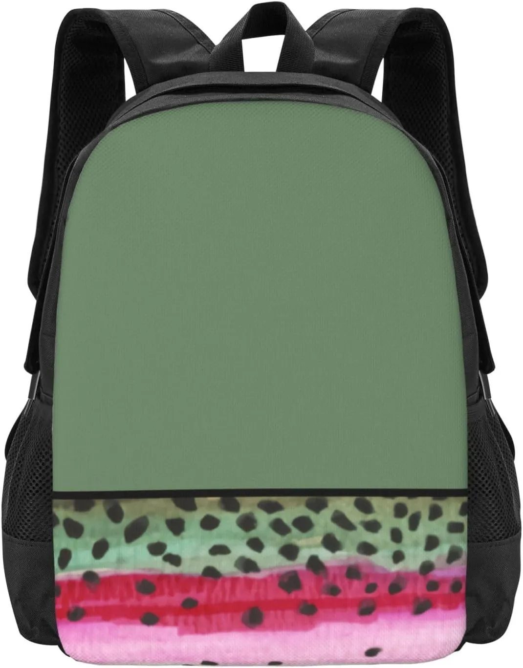 Handsome Rainbow Trout Angler'S Lightweight Packable Backpack Travel Casual Large Capacity Daypack Foldable Backpack For Men Women