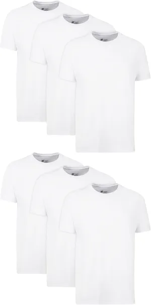 Hanes Men's Cotton, Moisture-Wicking Crew Tee Undershirts, Multi-Packs Available