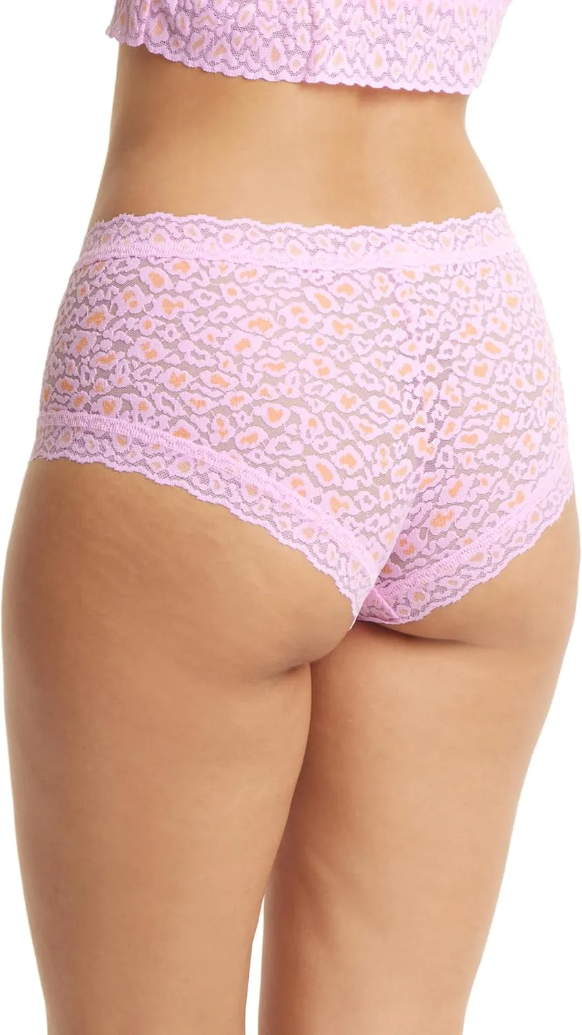 hanky panky - Daily Lace Boyshorts | Women's Underwear, Soft Stretch Fit Panties, Cotton Blend | Sizes (XS-XL), 3 pack