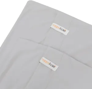 Happyluxe Travel Pillow Case 2 Pack - 13 x 17in Small Pillow Covers for Camping, Nap Pods, RV, and Airplane. Size Compatible Toddler Pillowcases - Soft, Silver Gray - Made in The USA