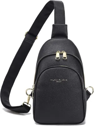 Haytijoe Crossbody Bags for Women Leather Sling Bag Anti-theft Cross Body Bag Travel Sling Purse Chest Bags Fanny Packs