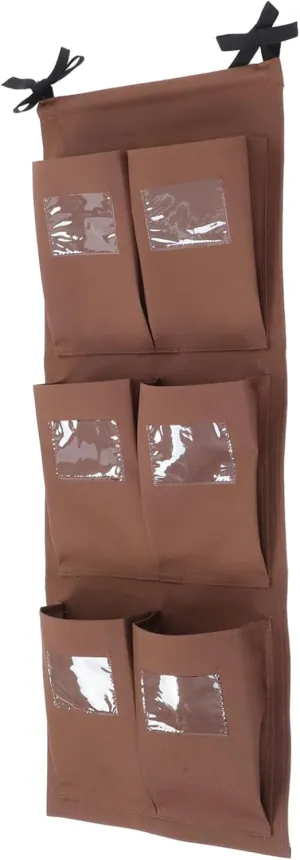 Healifty Vertical Rag Bag Utility Cart Side Bag Cleaning Supply Organizer Travel Cleaning Essentials Organizer