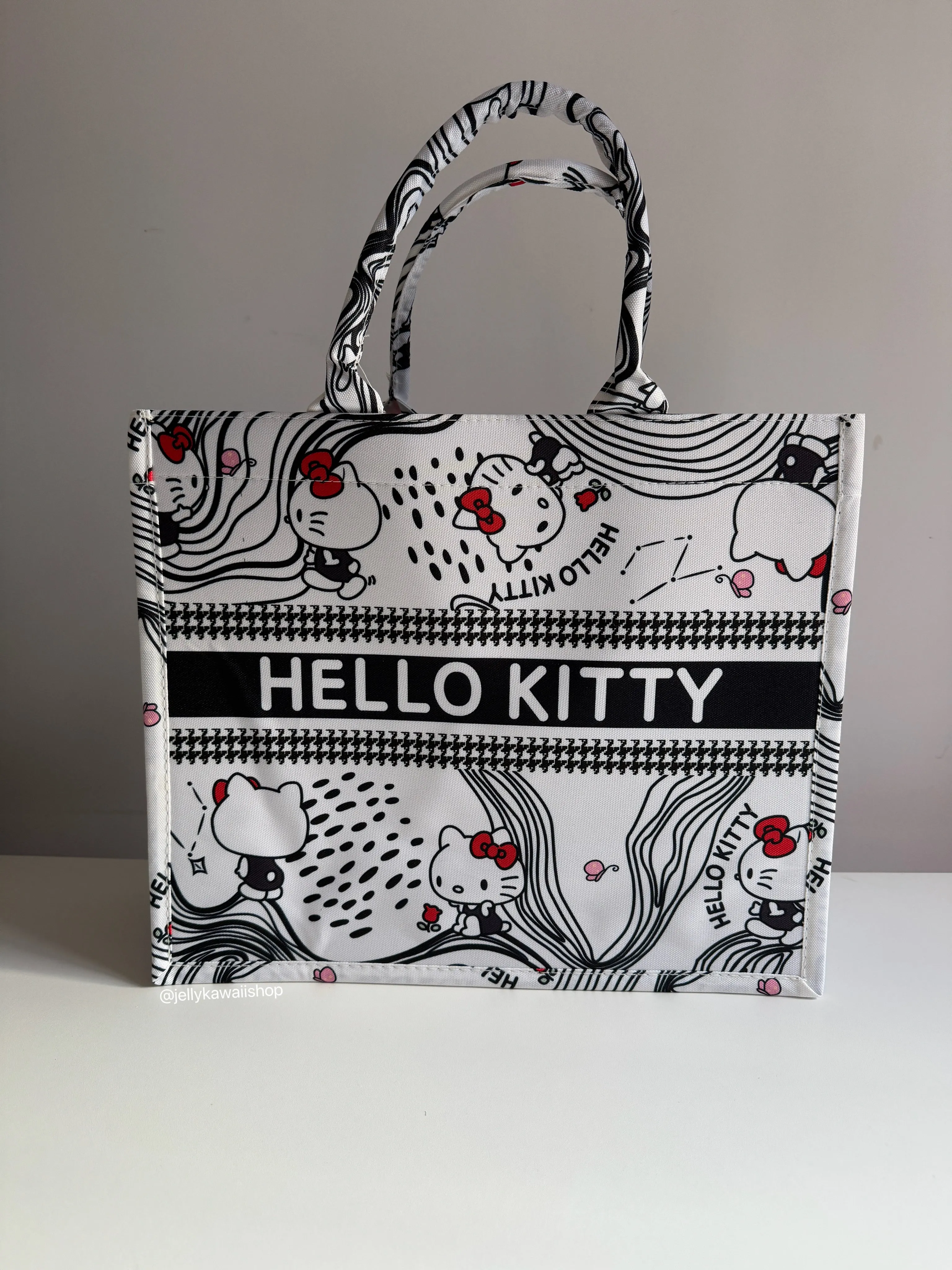 Hellokitty Reusable Grocery Bags, Foldable Shopping Bags for Groceries