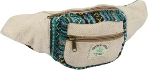 Hemp Fanny Pack,Adjustable Waist and Multiple Pockets,Waist Bag & for all purpose (Multi-2)