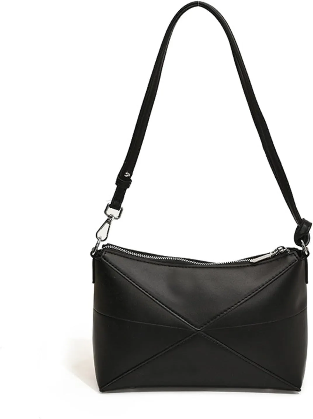 High grade folding geometric underarm purses fashionable commuting shoulder crossbody handbags lunch box bags