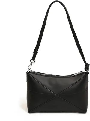 High grade folding geometric underarm purses fashionable commuting shoulder crossbody handbags lunch box bags