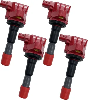 HLZ HIGH ENERGY IGNITION COILS 30520-RB0-003 30520RB0003 UF626 SET OF 4 COMPATIBLE WITH Honda 2011-2016 CR-Z 2009-2013 Fit GE 1.5L L4