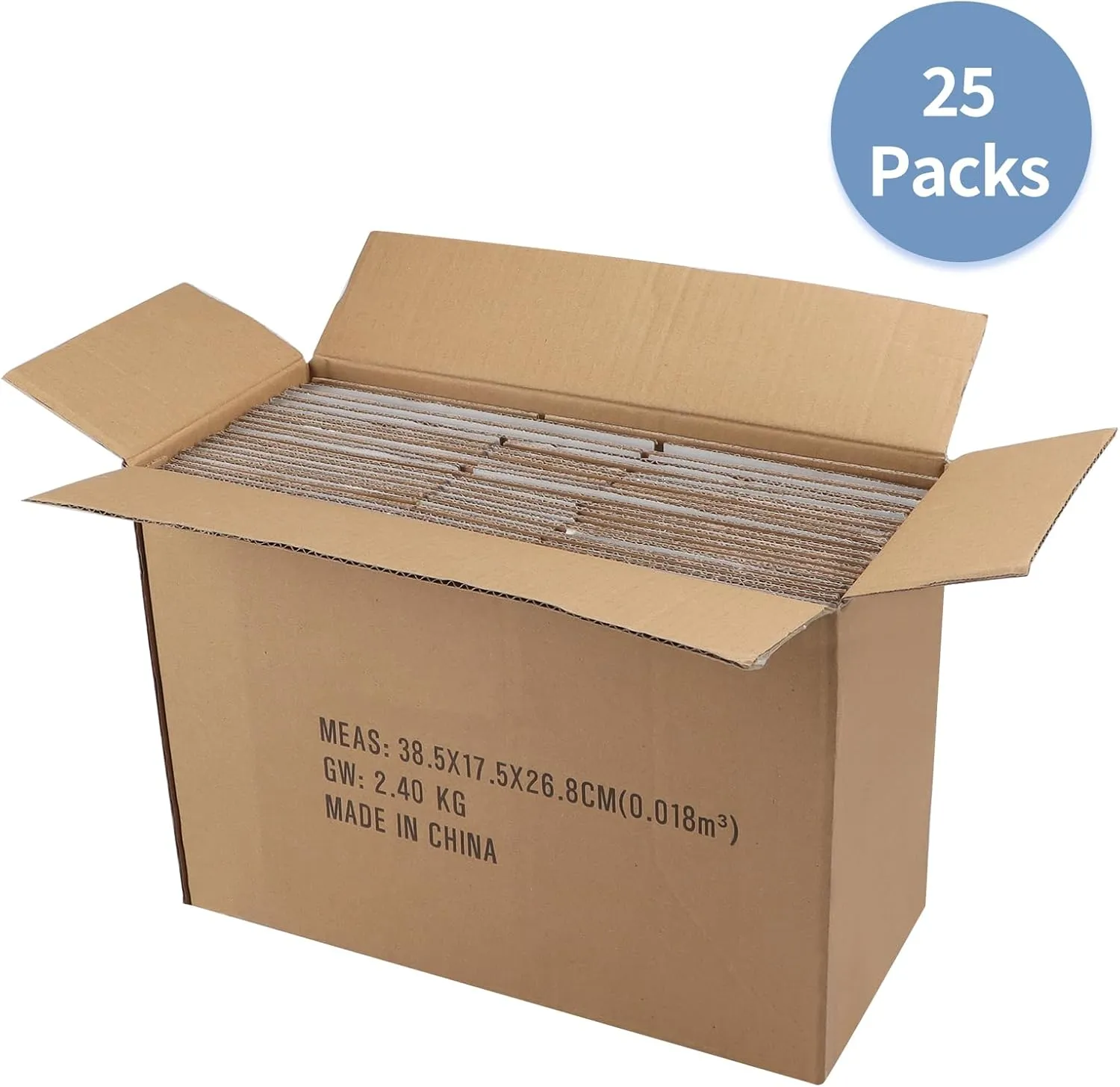 Hoikwo 9x6x4 Shipping Boxes Set of 25, White Corrugated Cardboard Box for Small Business for Packaging Mailing