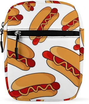 Hotdog Fun Food Hot Dog Detachable Shoulder Strap Small Shoulder Bag Unisex