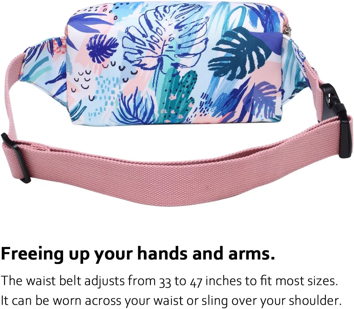 HotStyle 521s Fashion Fanny Pack Small Hiking Waist Bag, 8.0"x2.5"x4.3"