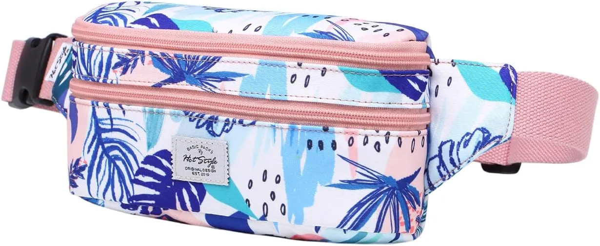 HotStyle 521s Fashion Fanny Pack Small Hiking Waist Bag, 8.0"x2.5"x4.3"