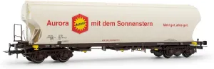 HR6625 DB, 4-axle Cereal Hopper Wagon with Rounded lateral Sides Aurora, ep. V Rolling Stock - Wagons