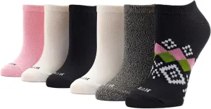 HUE Women's Supersoft No Show Liner Socks 6 Pair Pack