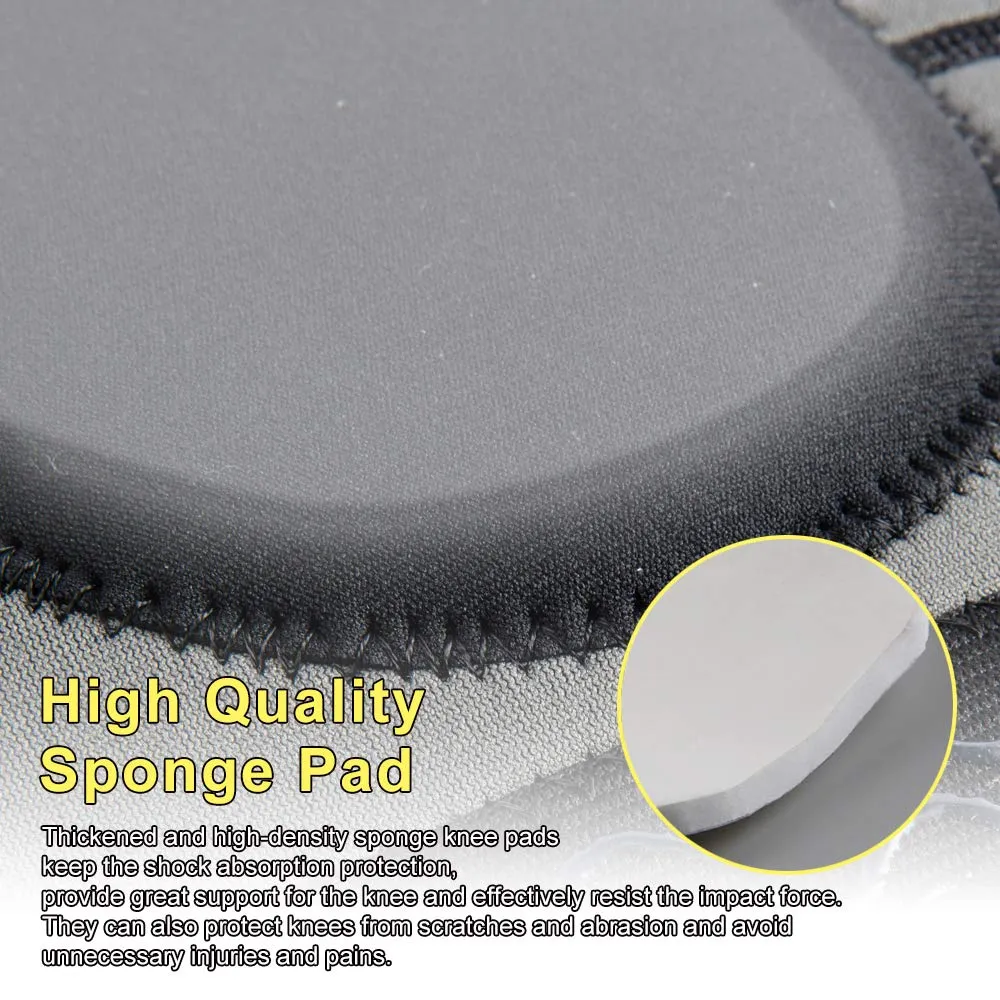HUEGLO Plus Size Knee Pads for Women,Soft Sponge Knee Pads for Dance Volleyball Avoid Floor Burns & Bruising,1Pair,XX-Large