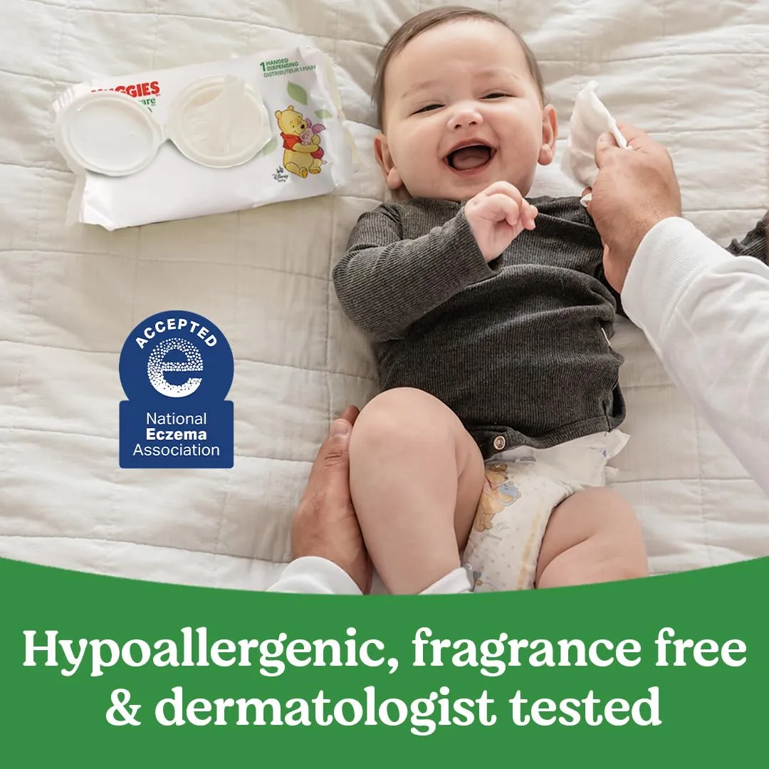 Huggies Natural Care Sensitive Baby Wipes, Unscented, Hypoallergenic, 6 Flip-Top Packs (288 Wipes Total)
