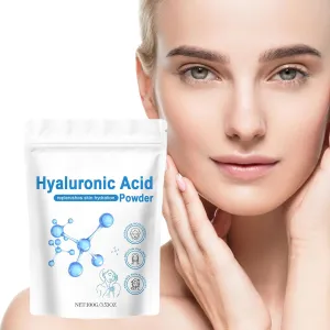 Hyaluronic Acid Powder for Skin Care, Hyaluronic Acid Serum, Water Soluble, Skin Hydration and Moisture Support, Wake Nature Perfection