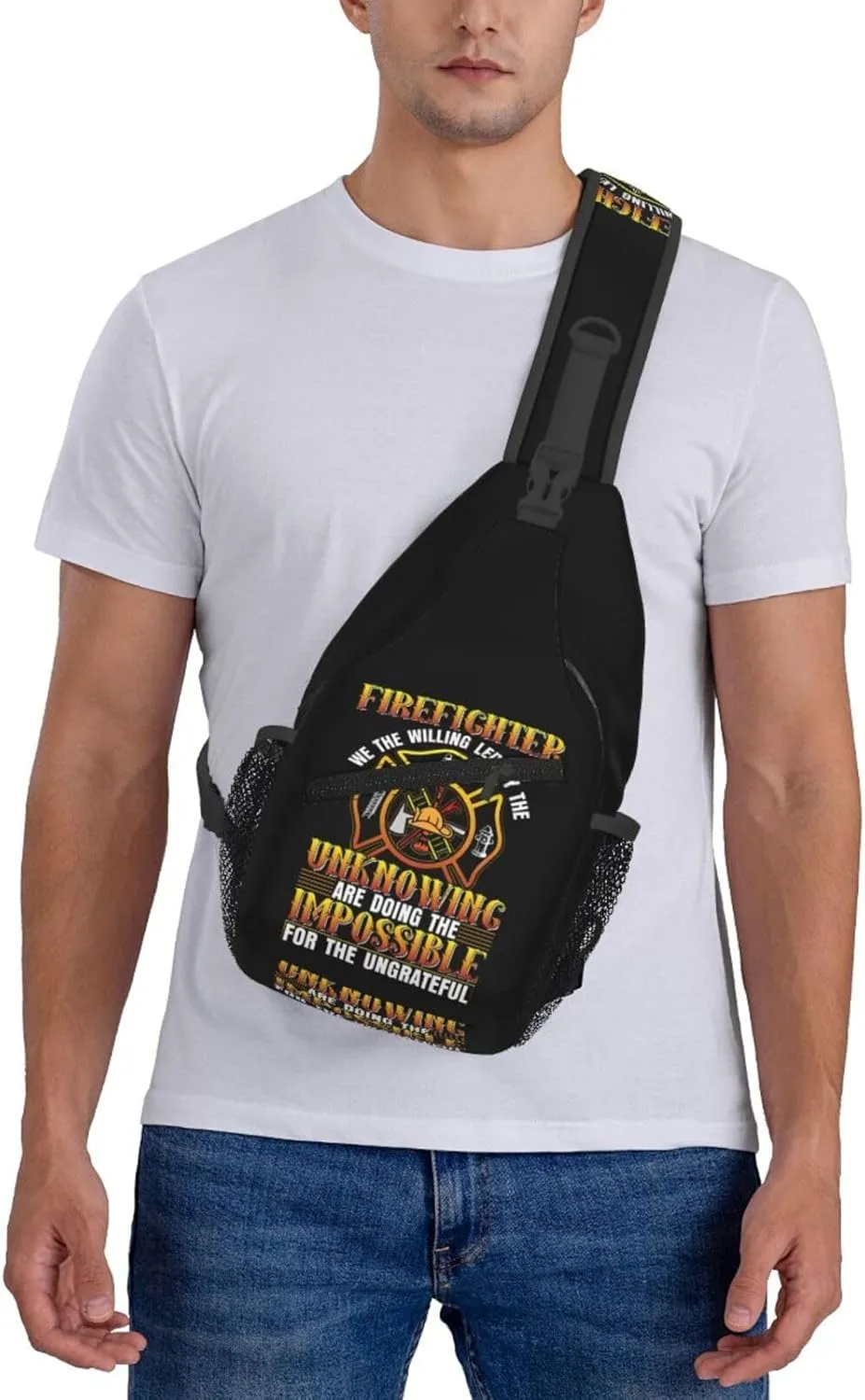 I Am A Veteran My Oath Of Enlistment Sling Bag Adjustable Crossbody Bag Casual Chest Bags Travel Shoulder Backpack