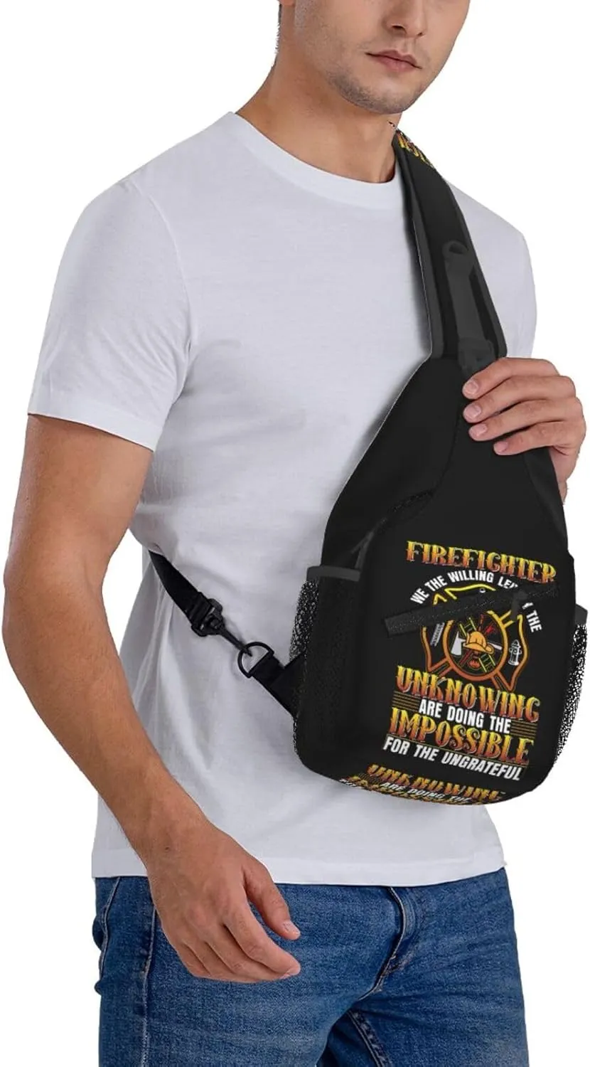 I Am A Veteran My Oath Of Enlistment Sling Bag Adjustable Crossbody Bag Casual Chest Bags Travel Shoulder Backpack