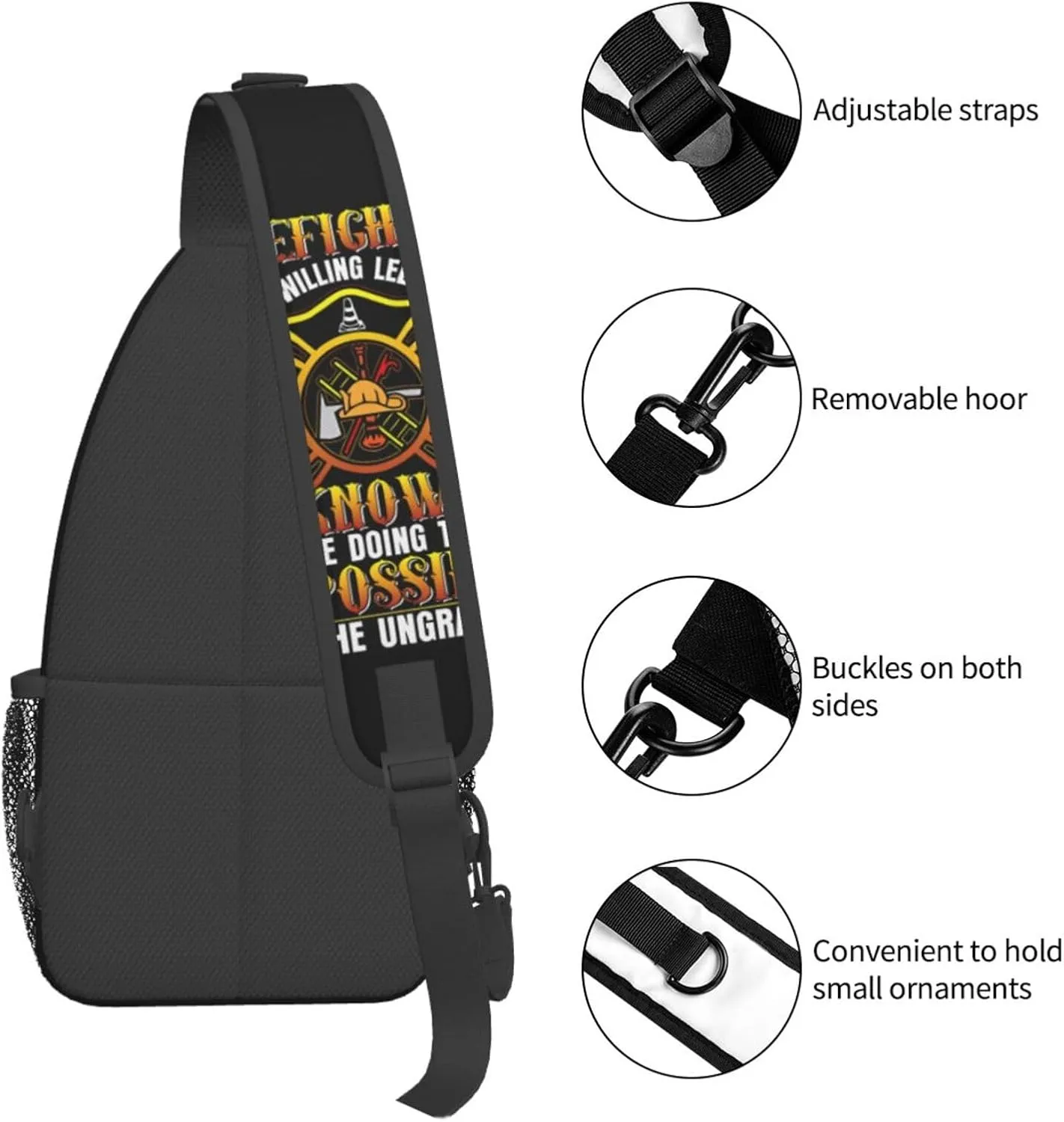 I Am A Veteran My Oath Of Enlistment Sling Bag Adjustable Crossbody Bag Casual Chest Bags Travel Shoulder Backpack