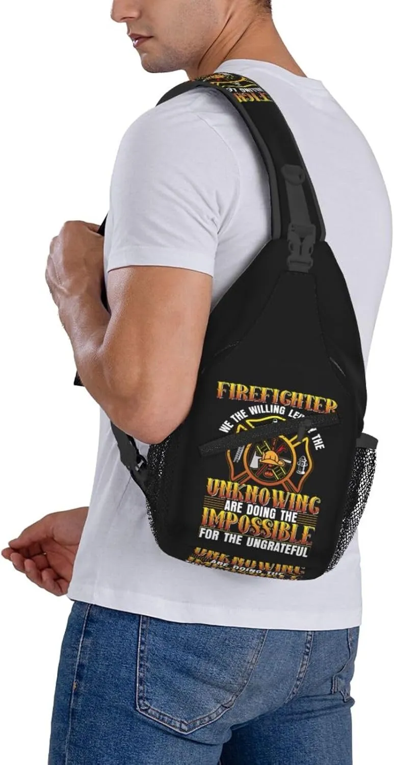 I Am A Veteran My Oath Of Enlistment Sling Bag Adjustable Crossbody Bag Casual Chest Bags Travel Shoulder Backpack