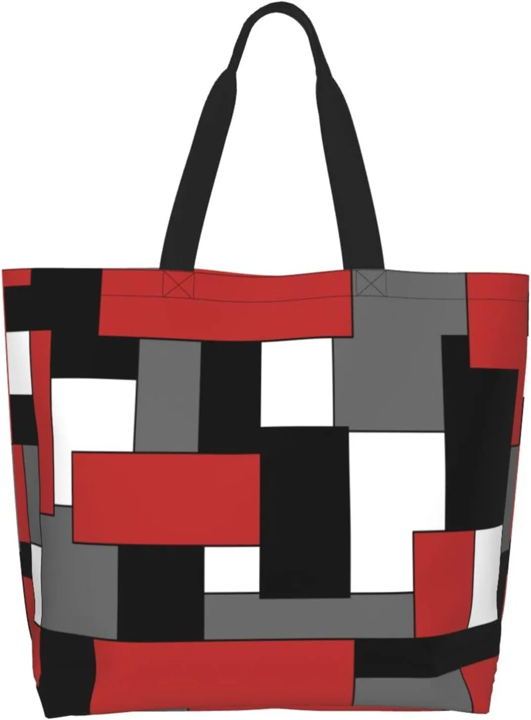 IMPCOKRU Large Tote Bag for Women Reuseable Handbag,Double Sided Priting Grocery Bag Foldable for Shopping Travel Activity