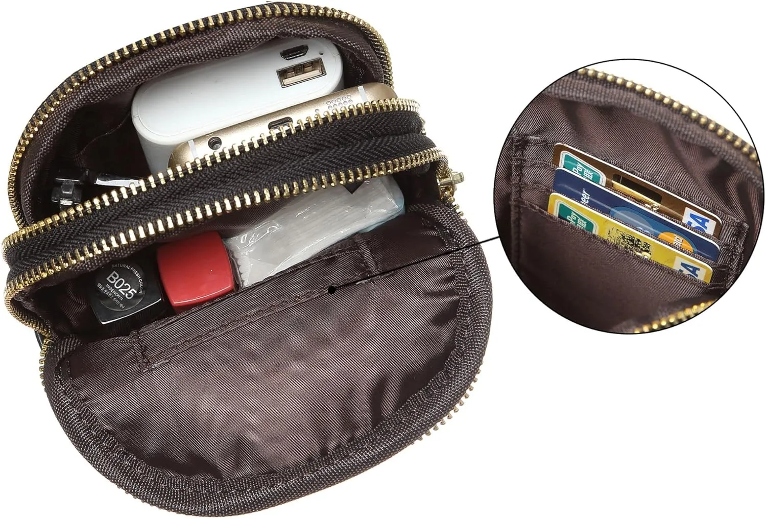 INICAT Small Crossbody Sling Bags for Women Vegan Leather Cell Phone Purse Fanny Packs for Women Men
