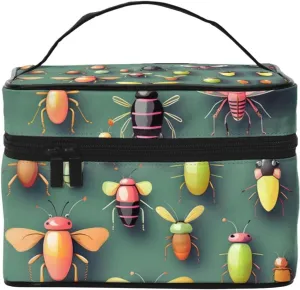Insect Atlas Portable travel cosmetic bag - large capacity, suitable for outdoor camping travel vacation