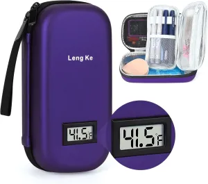 Insulin Cooler Travel Case TSA Approved,Temperature Display Insulin Travel Case for Insulin Pen Supplies, Medication Travel Case for Travel Daily Life, Insulin Pen Cooler Travel Case by LengKe
