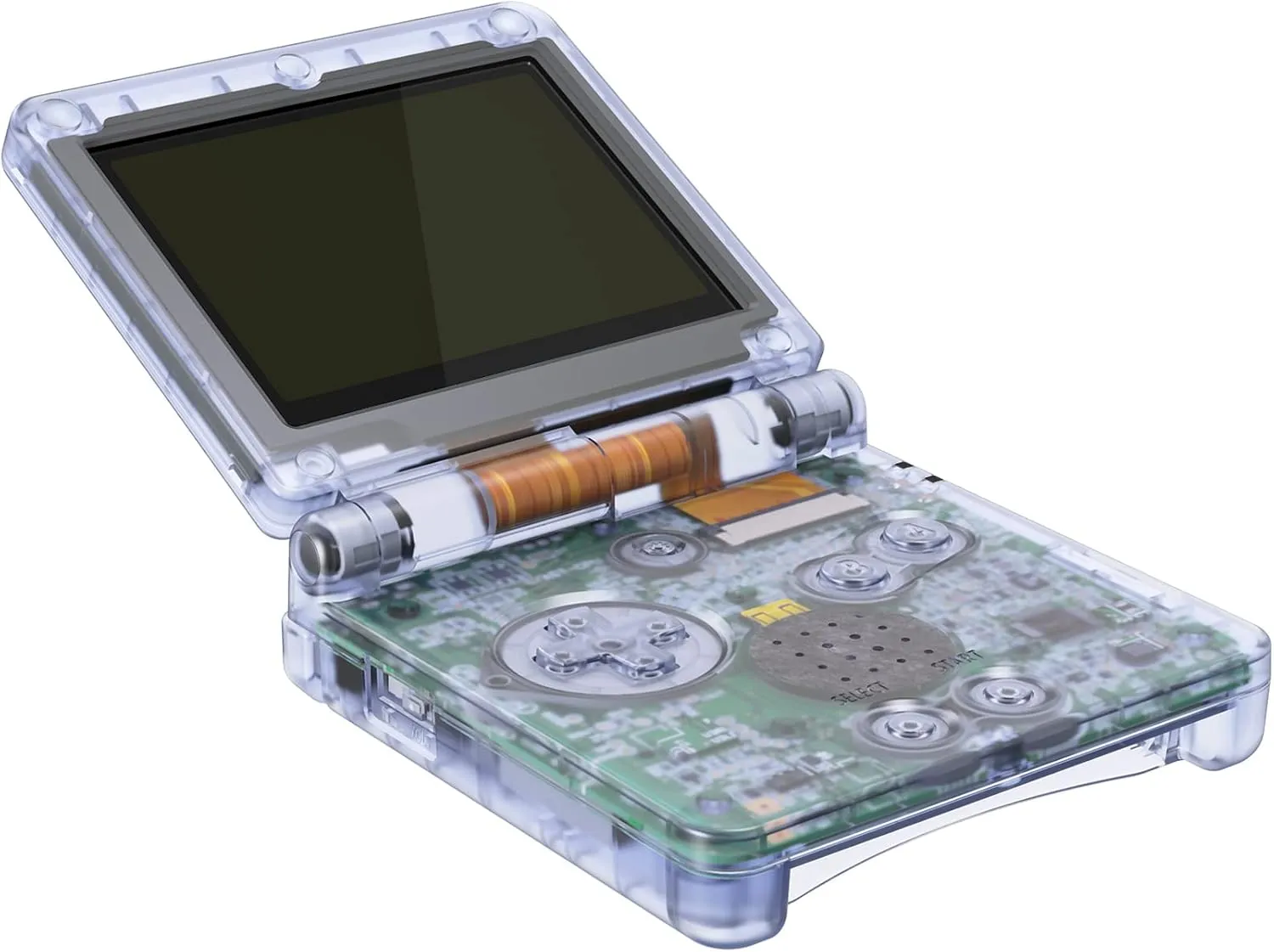 IPS Ready Upgraded eXtremeRate Glacier Blue Custom Replacement Housing Shell for Gameboy Advance SP GBA SP – Compatible with Both IPS & Standard LCD – Console & Screen NOT Included
