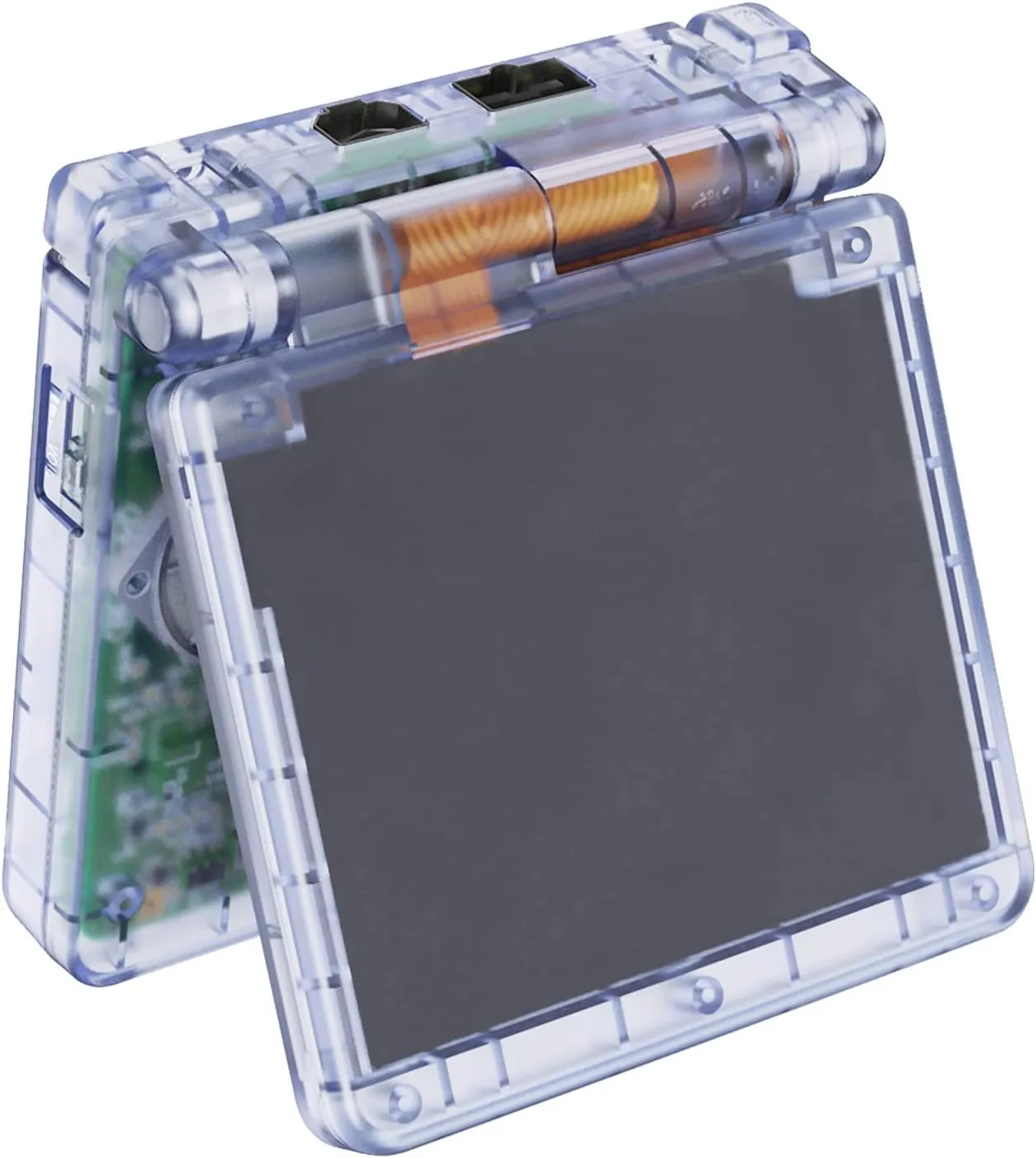 IPS Ready Upgraded eXtremeRate Glacier Blue Custom Replacement Housing Shell for Gameboy Advance SP GBA SP – Compatible with Both IPS & Standard LCD – Console & Screen NOT Included