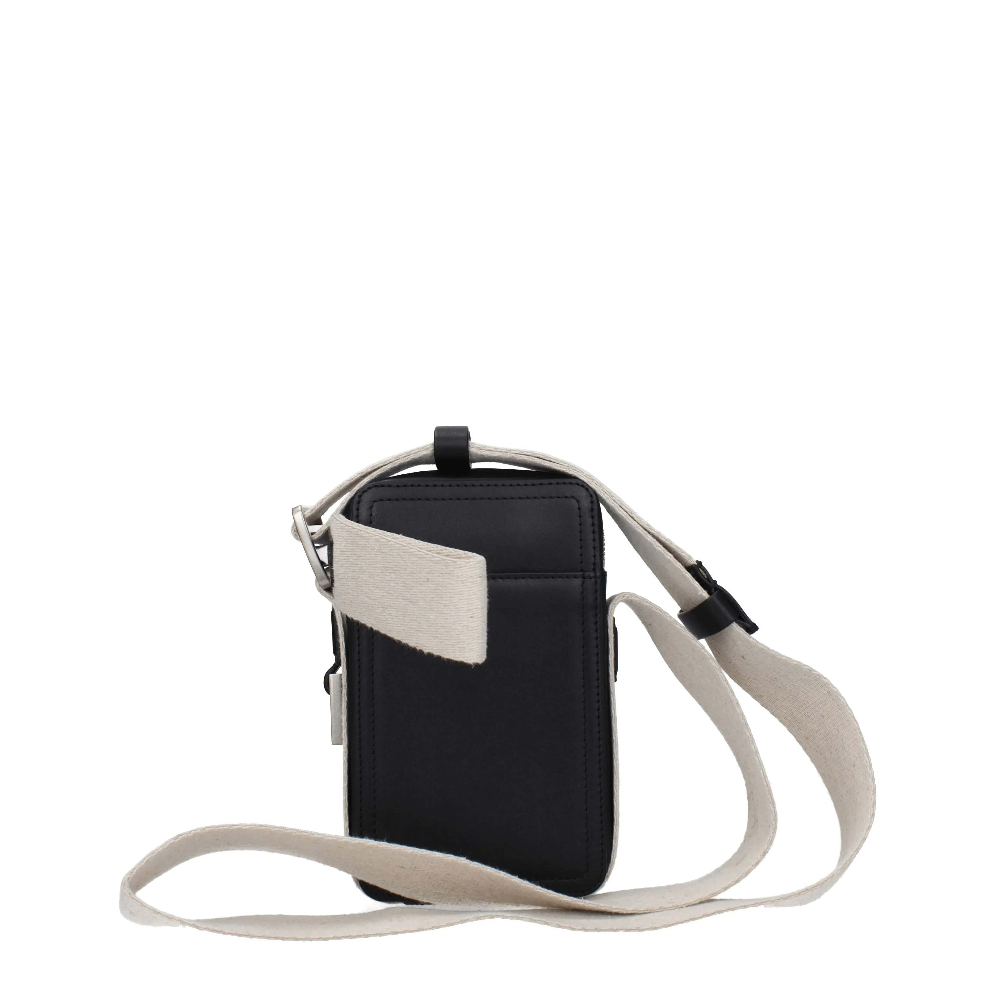 Jacquemus Shoulder Bags The cuerda vertical Man Leather Black