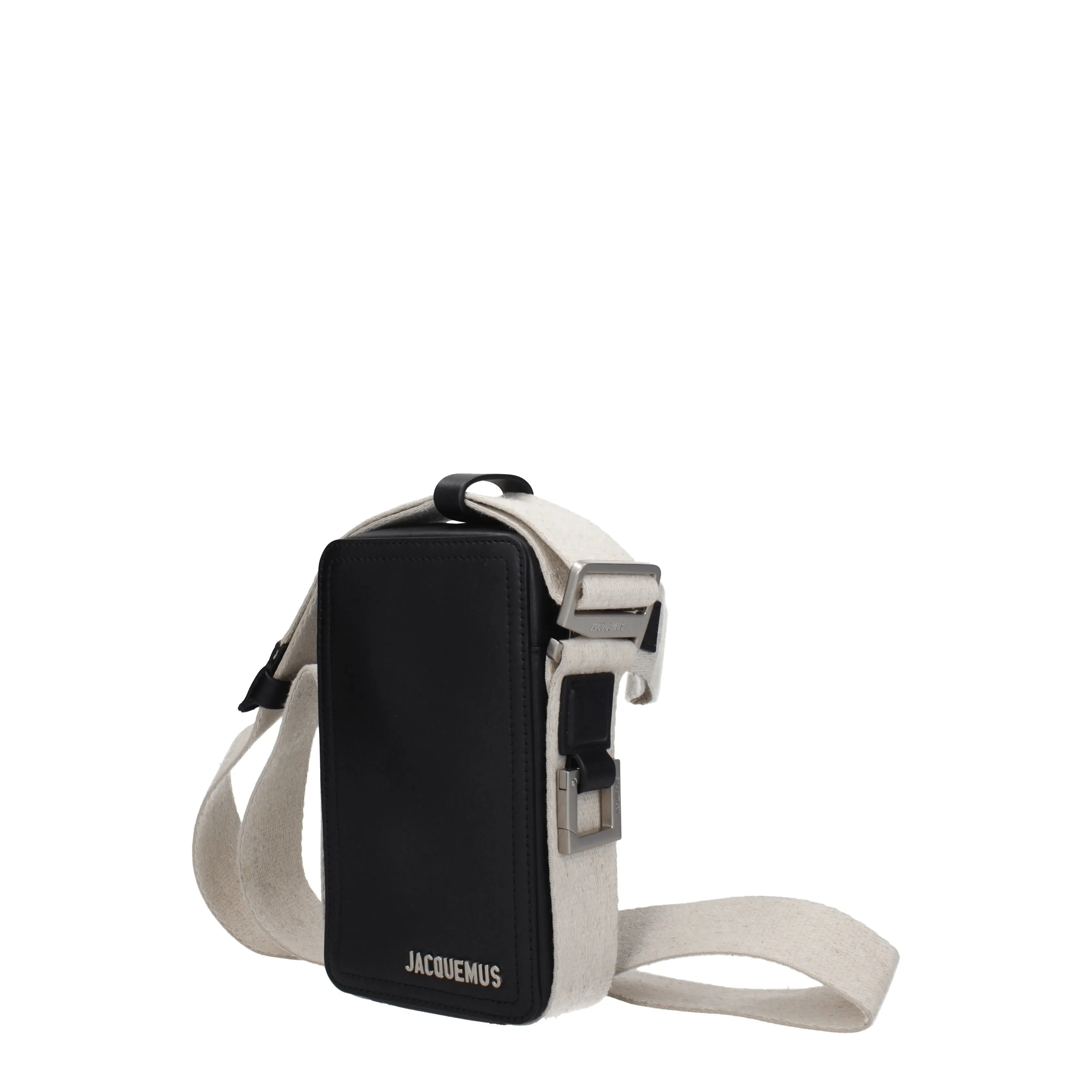 Jacquemus Shoulder Bags The cuerda vertical Man Leather Black