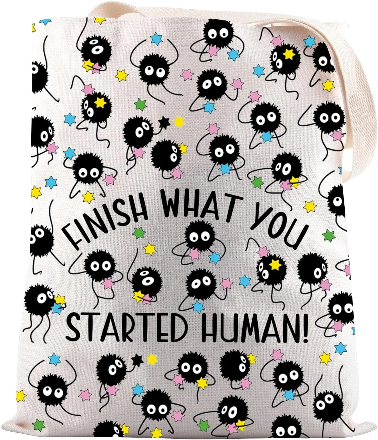 JNIAP Anime Inspired Gifts Finish What You Started Human Tote Bag Anime Fans Gift