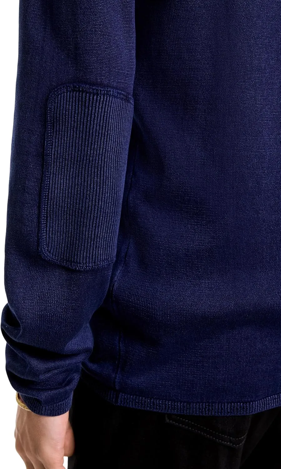 John Varvatos Men's Long Sleeve Crew Neck in Acid Wash