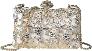 JSEIAJB Diamond-encrusted Dinner Hand Bag Single Shoulder Cross-body Chain Small Bag Cross-body Bag