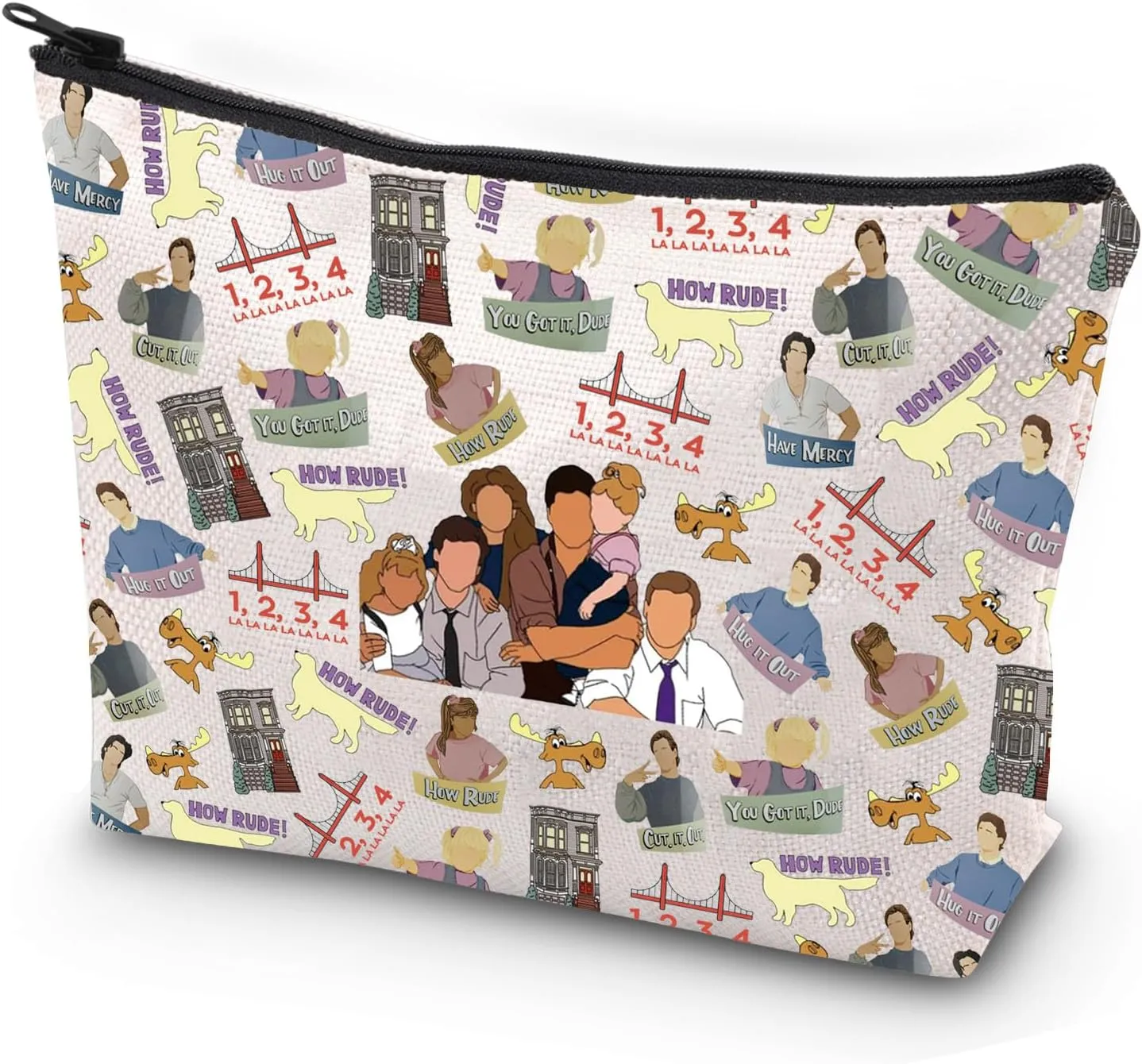 JYTAPP F House TV Show Cosmetic Bag F House 80s TV Show Fan Zipper Pouch Makeup Bag TV Show Merchandise