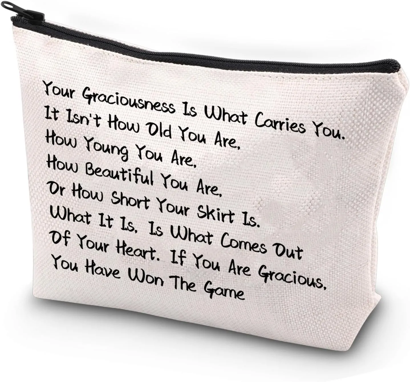 JYTAPP Singer Album Makeup Bag Music Lover Gift Your Graciousness Is What Carries You Album Lyrics Cosmetic Bag Fans Gift