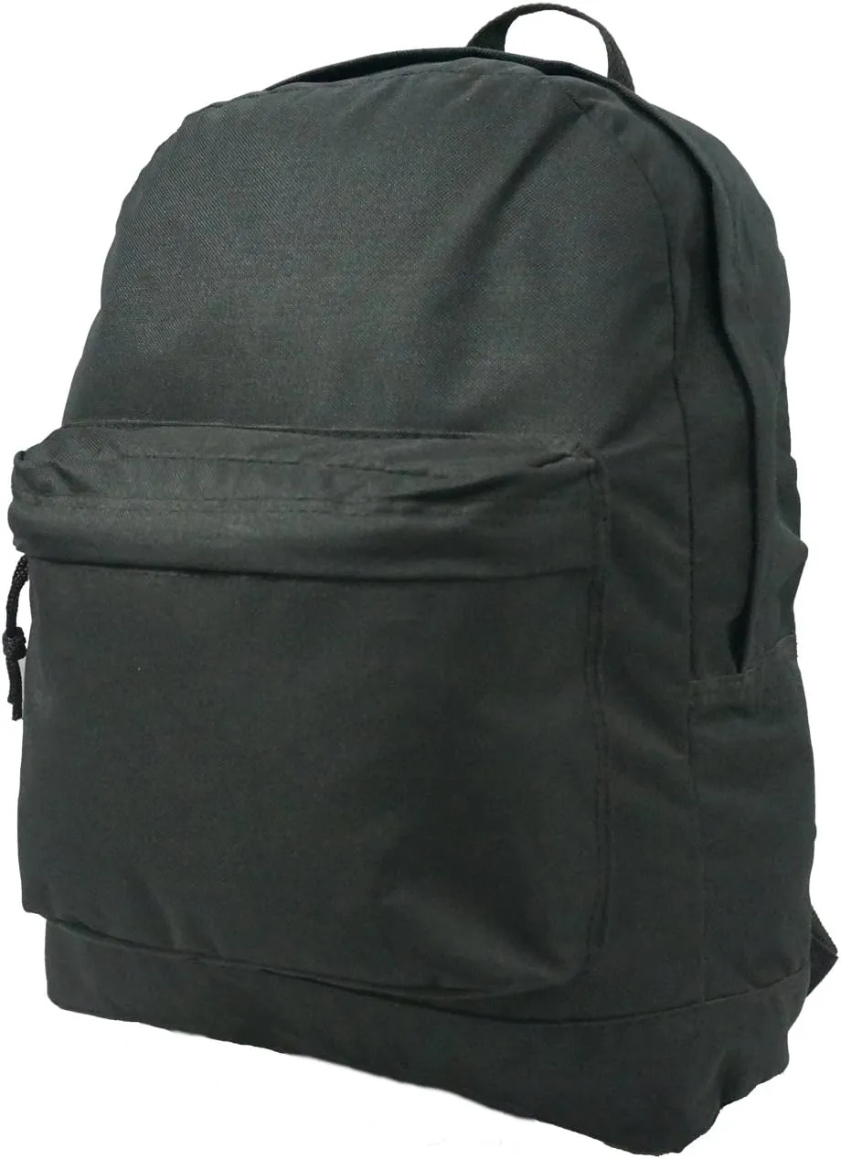 K-Cliffs Classic Backpack Basic Emergency Survival Pack Bookbag 16 inch Simple Daypack Medium School Bag