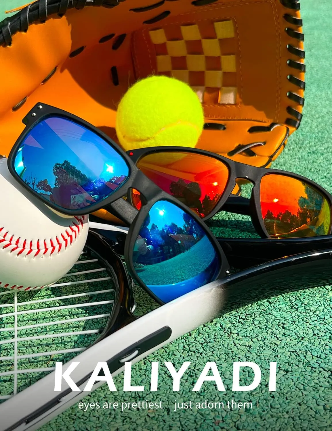 KALIYADI Polarized Sunglasses for Men and Women Vintage Style Sun Glasses for Fishing Running Driving with UV Protection